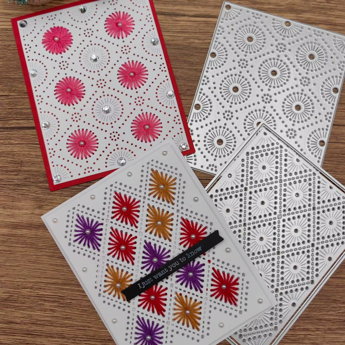 Matrices de découpe en métal pour scrapbooking, modèle de gaufrage, fond carré, point de croix, couture, carte découpée, artisanat, nouveautés