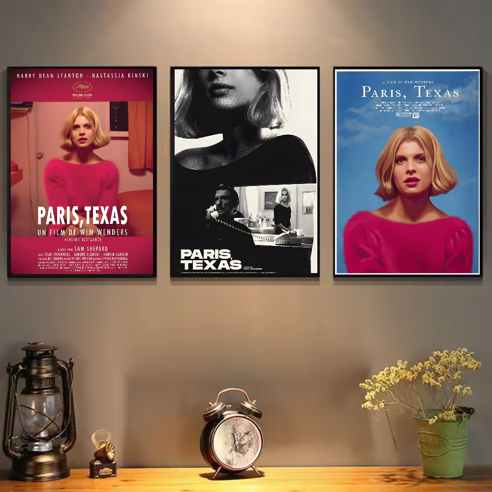 Affiche de film de route classique Paris Texas, art HD, mur collant, étanche, maison, salon, chambre à coucher, bar, décoration esthétique