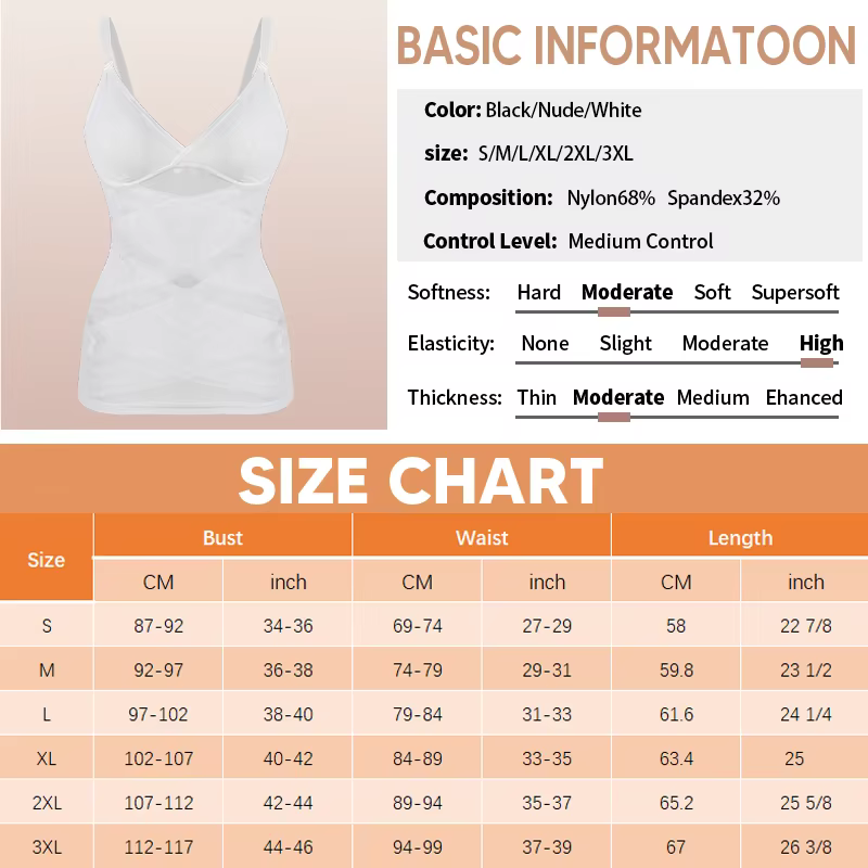 Body Shaper pour femmes contrôle du ventre Shapewear débardeurs de Compression haut caraco col en v Camisoles sans