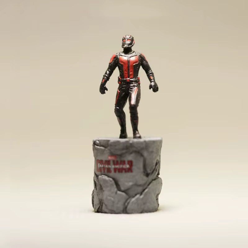Figurine d'action en PVC miniature Captain America, Super-héros de la Guerre Civile, Ant-Man, Wasp, modèle de collection, jouet pour enfants, poupée 6,5 cm
