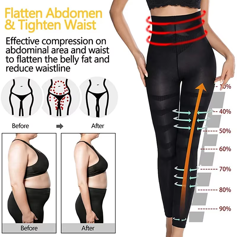 MISSMOLY jambe minceur corps Shaper Anti Cellulite Compression Leggings taille haute ventre contrôle culotte cuisse plus mince Shapewear