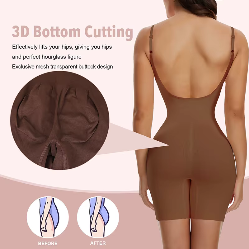 Dos bas nouveau Body Shapewear femmes maille bout