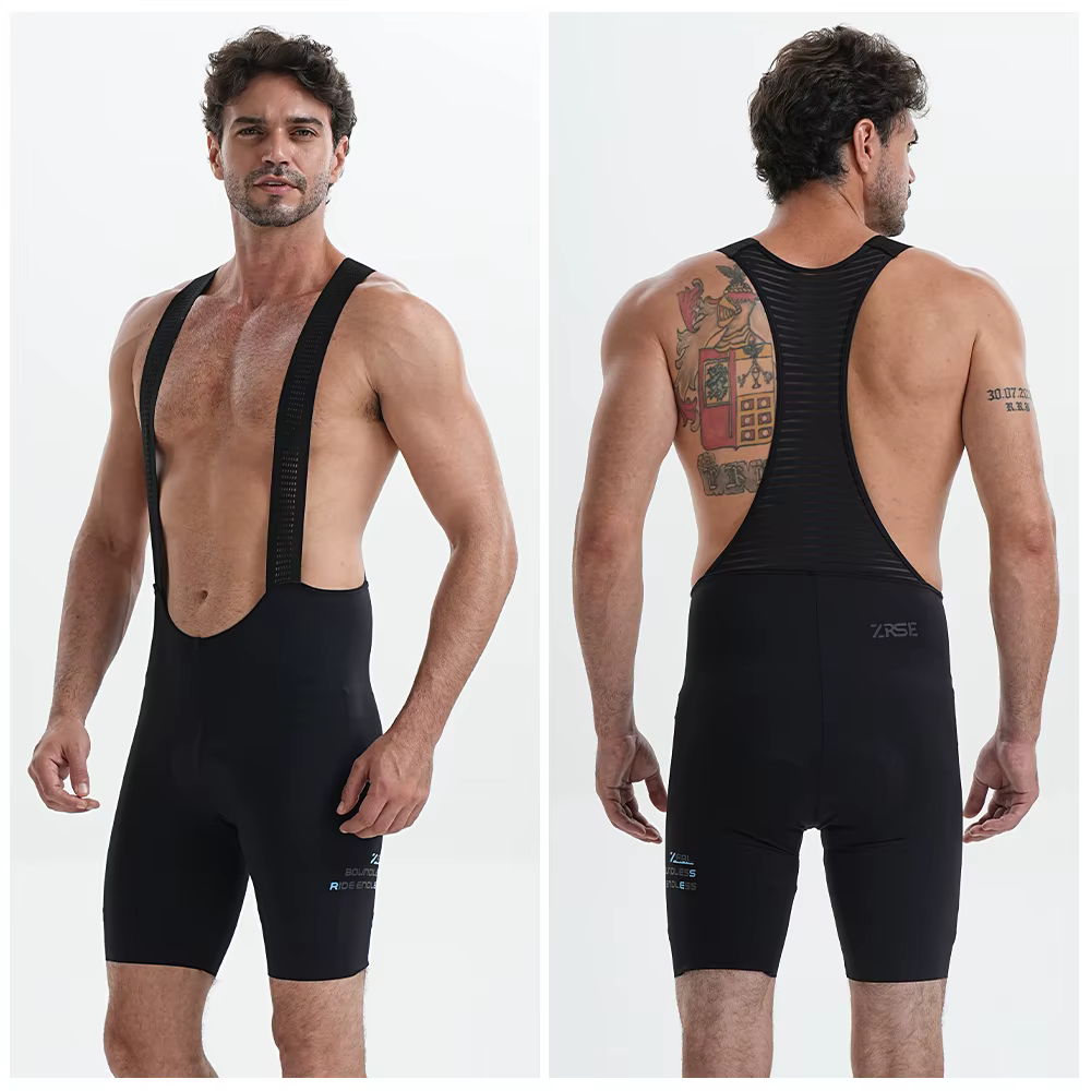 Short à bretelles de cyclisme pour hommes, sans couture, vêtements d'extérieur, vélo, 7 heures, rembourré, équipe professionnelle, collants respirants, vtt