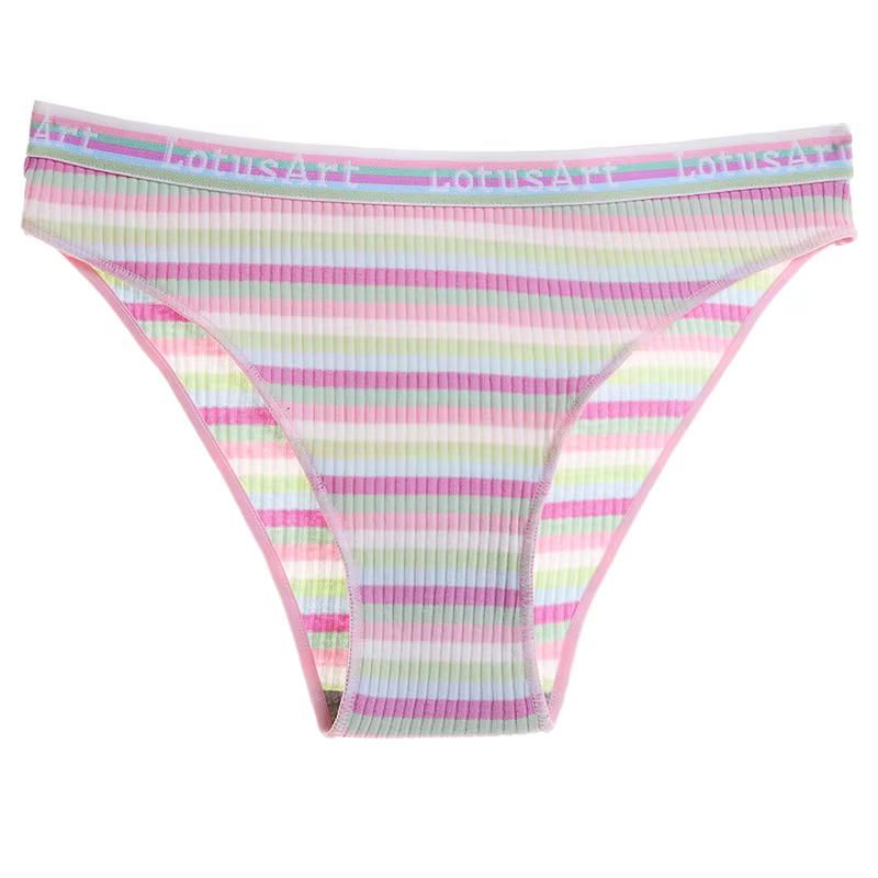 Culotte brésilienne à rayures pour femmes, mode dames, lingerie M-XXL Bikinis, sous-vêtements doux, dispensateur plus riche, nouveau