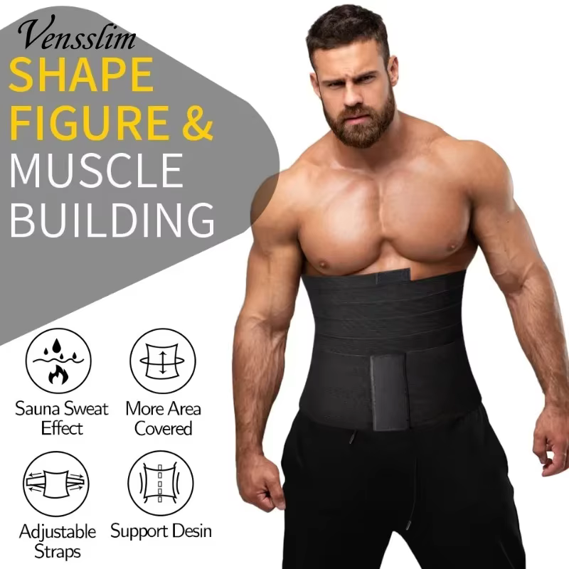 Vensslim hommes taille formateur Abdomen réducteur minceur ceinture corps Shaper Snatch Me Up pansement