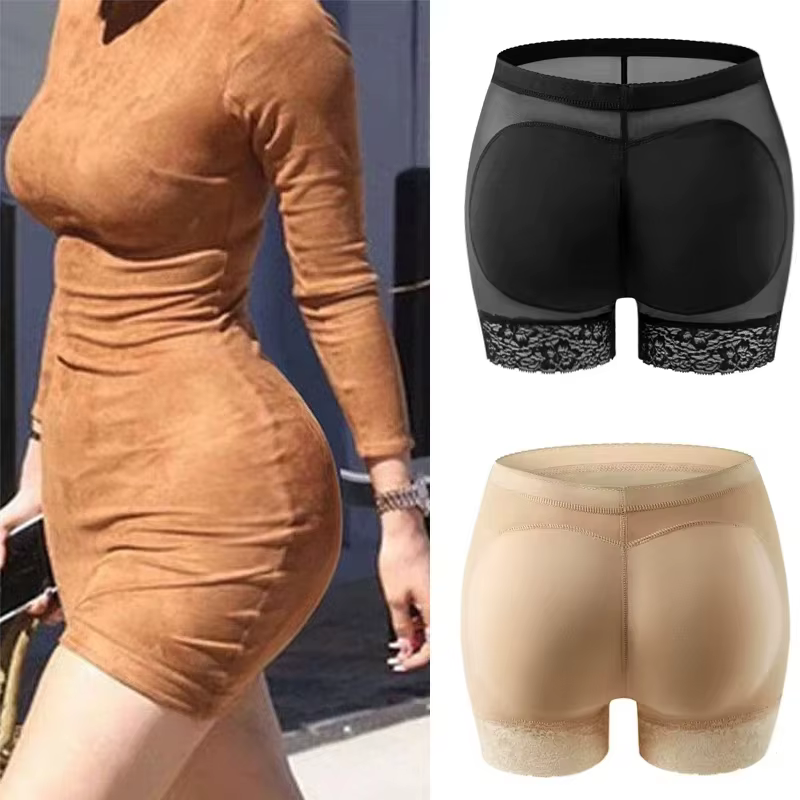 Femmes bout à bout culotte faux fesse corps Shaper sous-vêtements rembourrés dame ascenseur fesses taille haute ventre contrôle hanche culotte