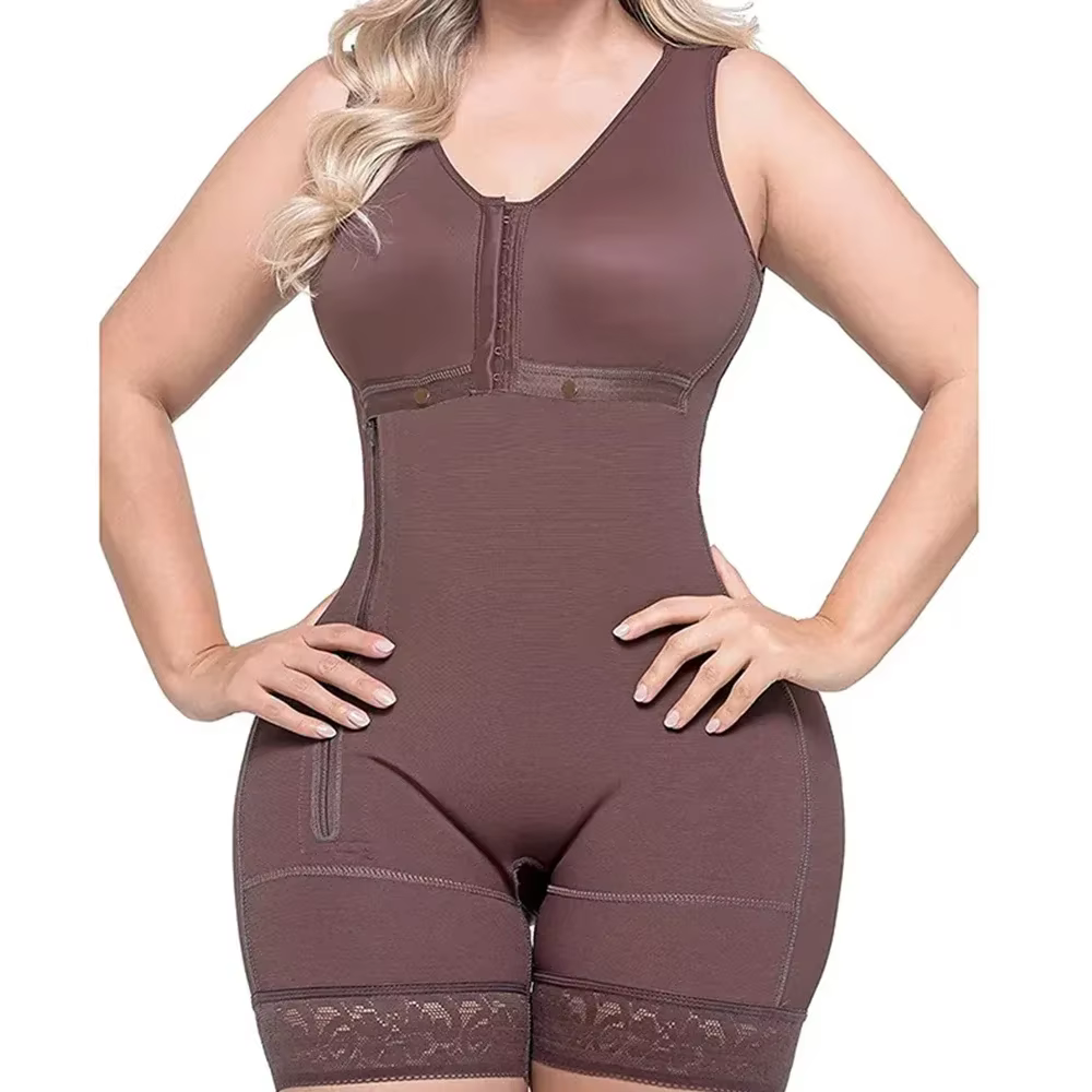 Fermeture éclair latérale corps Shaper Faja Body Corset haut Bustier Original colombien ceintures post-partum mince Shapewear femmes sous-vêtements