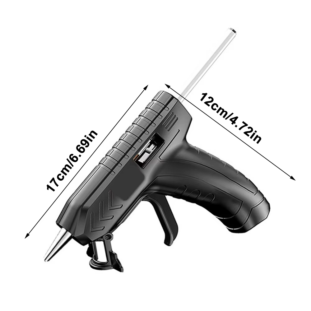 Pistolet à colle thermofusible sans fil avec bâton de colle, outil de colle thermofusible sans fil au Lithium Rechargeable par USB, outil de réparation artisanal de bricolage