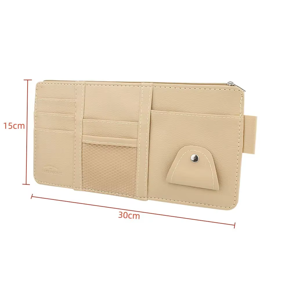 Boîte de rangement de pare-soleil en forme de voiture, sac de rangement de pare-soleil de voiture, boîte de rangement de pare-soleil de voiture, rangement de porte-carte à fermeture éclair
