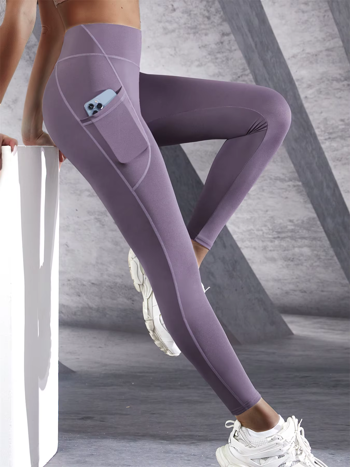 Femmes taille haute élastique entraînement Yoga Leggings contrôle du ventre avec poches latérales pantalon couture gymnase Fitness vêtements de sport collants