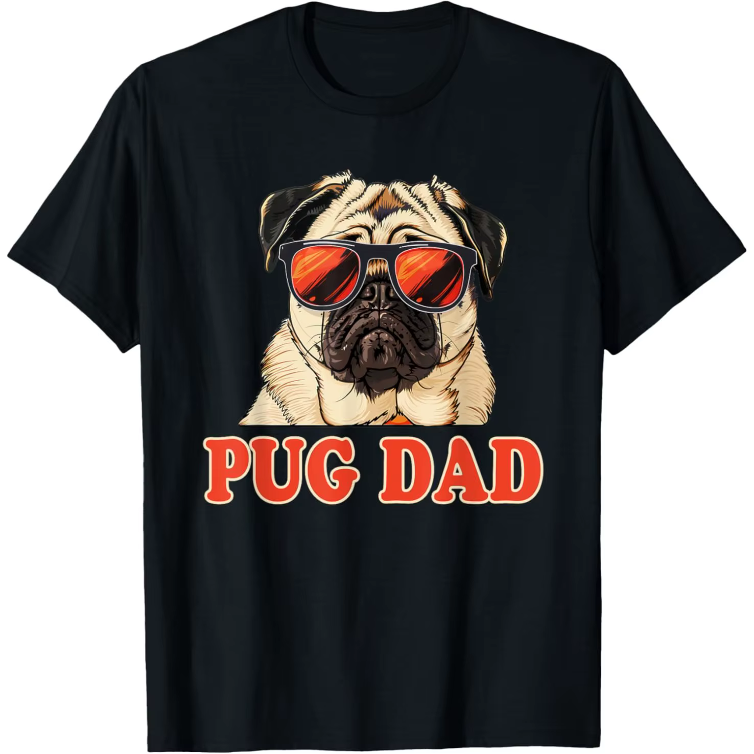 Drôle carlin chien papa graphique t-shirts hommes femmes pur coton Humor Streetwear t-shirt à manches courtes unisexe vêtements amples