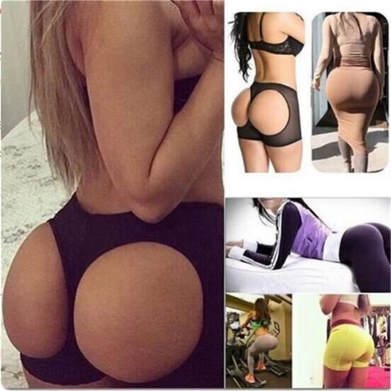 Bout à bout Shaper culottes Shorts bout à bout sous-vêtements slips femmes corps Shaper Sexy cul Push Up culotte fesse ouvert hanche butin