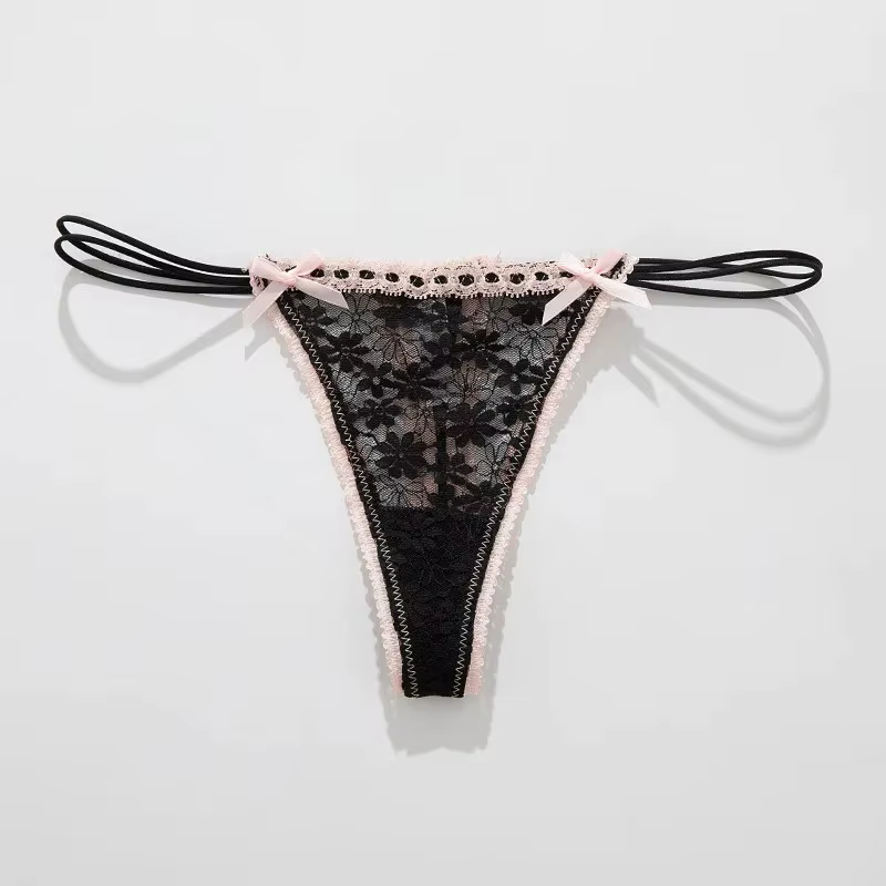 Culottes en dentelle à nœud sexy