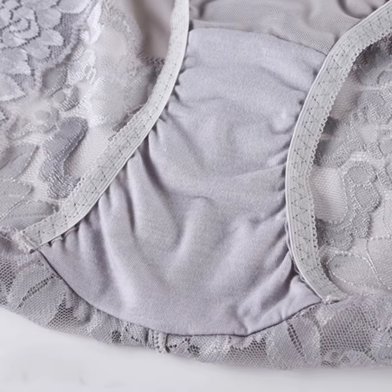 Culotte taille haute en dentelle pour femme