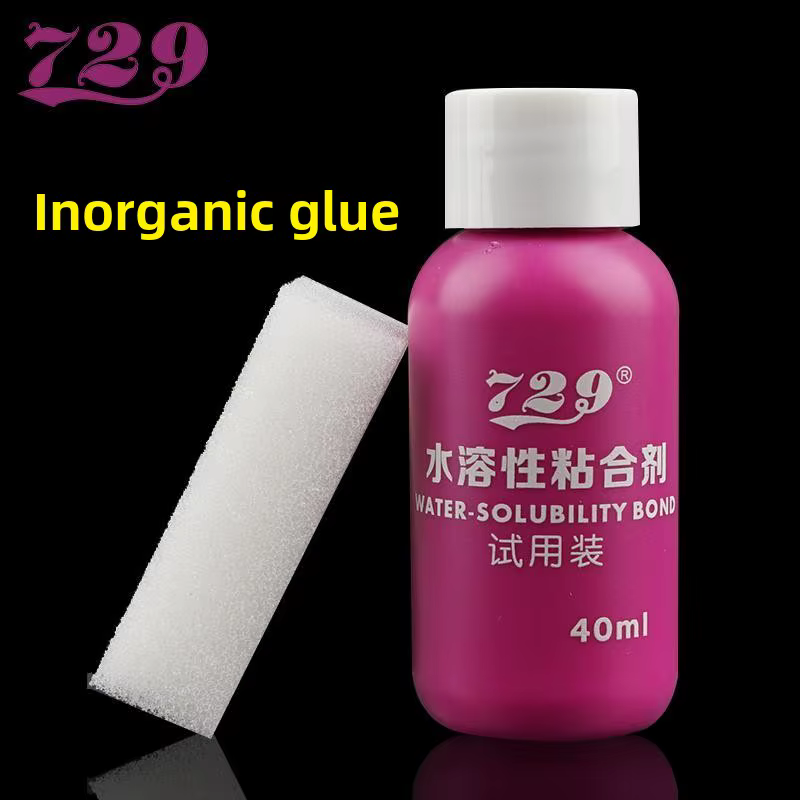 Colle inorganique pour tennis de table 729, flacon de 40 ml, adhésif professionnel pour caoutchouc de tennis de table soluble dans l'eau
