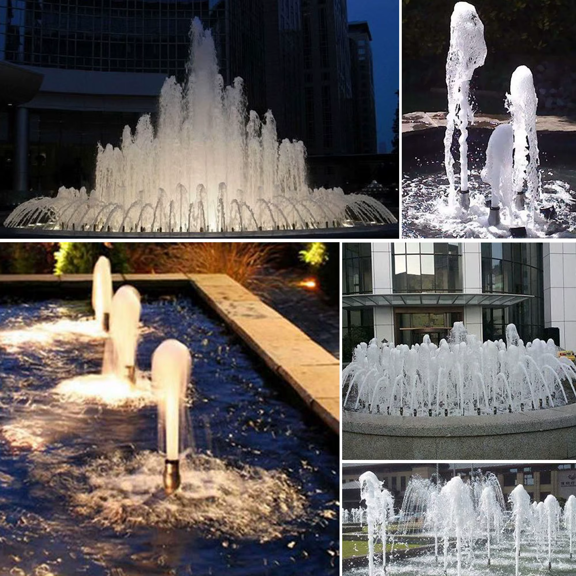 Fontaine à colonne à bulles de 1 ", buse de fontaine à mousse en acier inoxydable, fontaine de décoration ornementale pour jardin, hôtel, étang, paysage aquatique