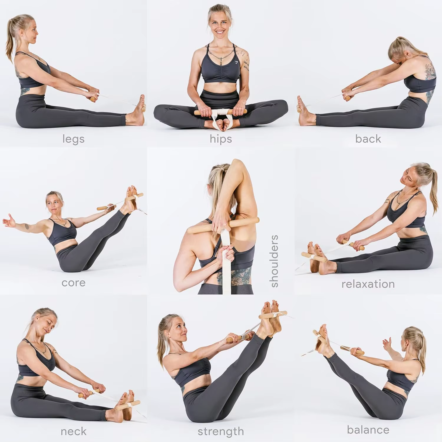 Civière à ischio-jambiers, sangle flexible réglable, équipement d'étirement innovant pour soulager la douleur et la santé, Yoga complet du corps