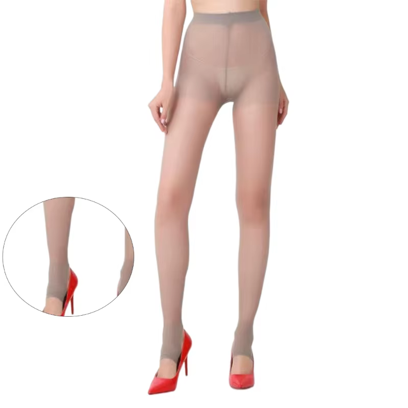 Collants à étriers en soie pour femmes