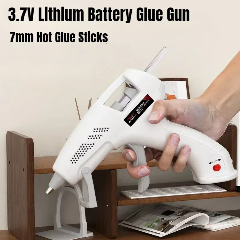 Pistolet à colle sans fil 7mm 3.7V, pistolet en Silicone chaud Rechargeable à chauffage rapide, utilisation 60 Min, charge de Type C, étanche, outils d'artisanat pour enfants