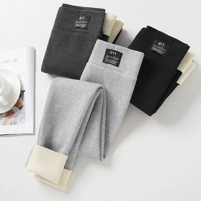 Leggings d'hiver pantalons thermiques épais