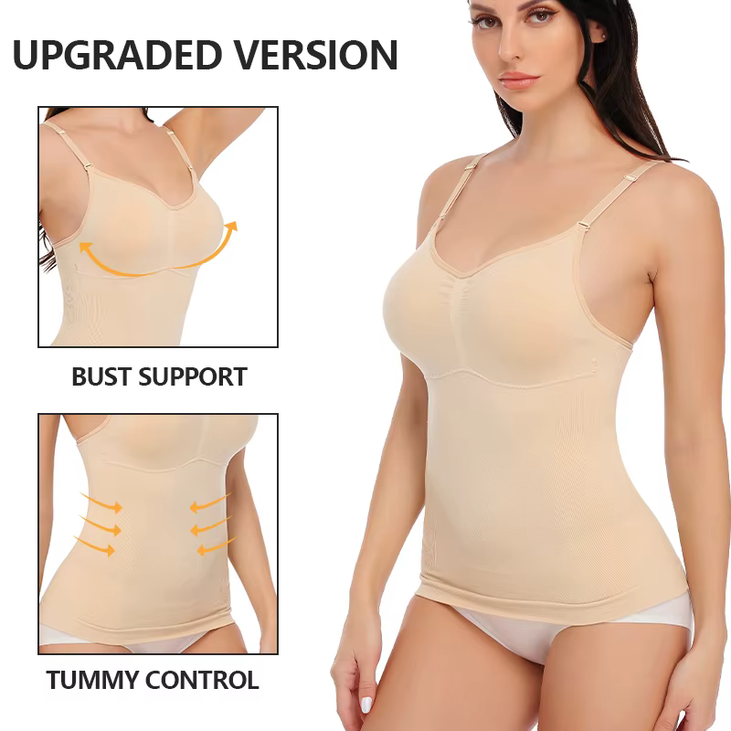 Body Shaper doux nouveau réservoir minceur coussin amovible Cami débardeur confortable grande taille femmes Shapewear rembourré gilet livraison directe