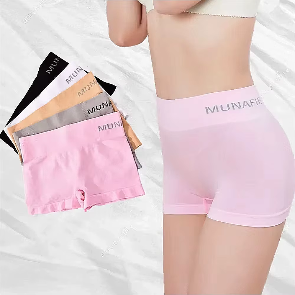 4 pièces sécurité femme culottes pantalons pour femmes sans couture corps façonnage décontracté court dames Boxer slips Boyshorts sous-vêtements en coton
