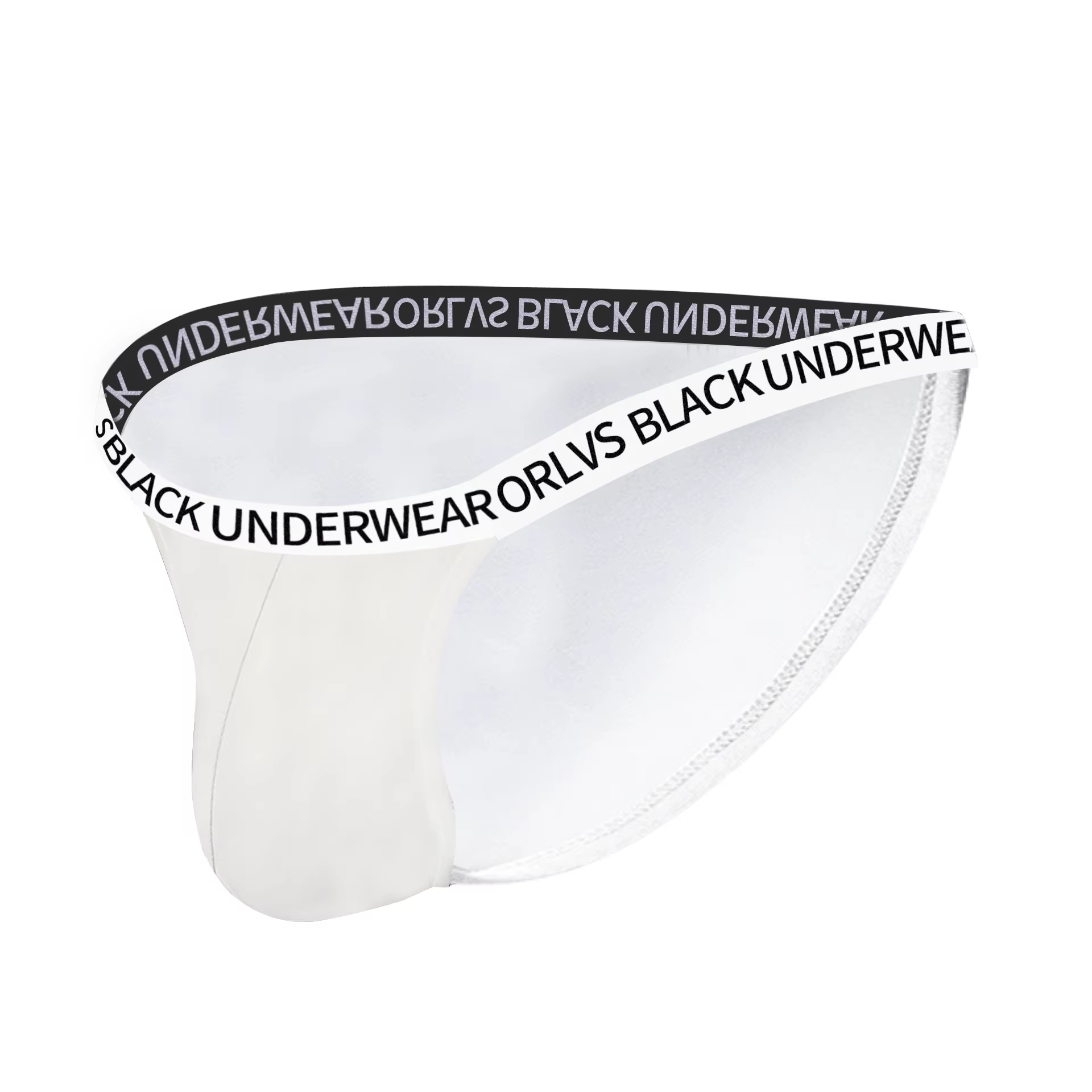 ORLVS slips caractère positif et négatif hommes caleçon indépendant Codpiece Anti-ourlet respirant doux ajustement mâle pantalon