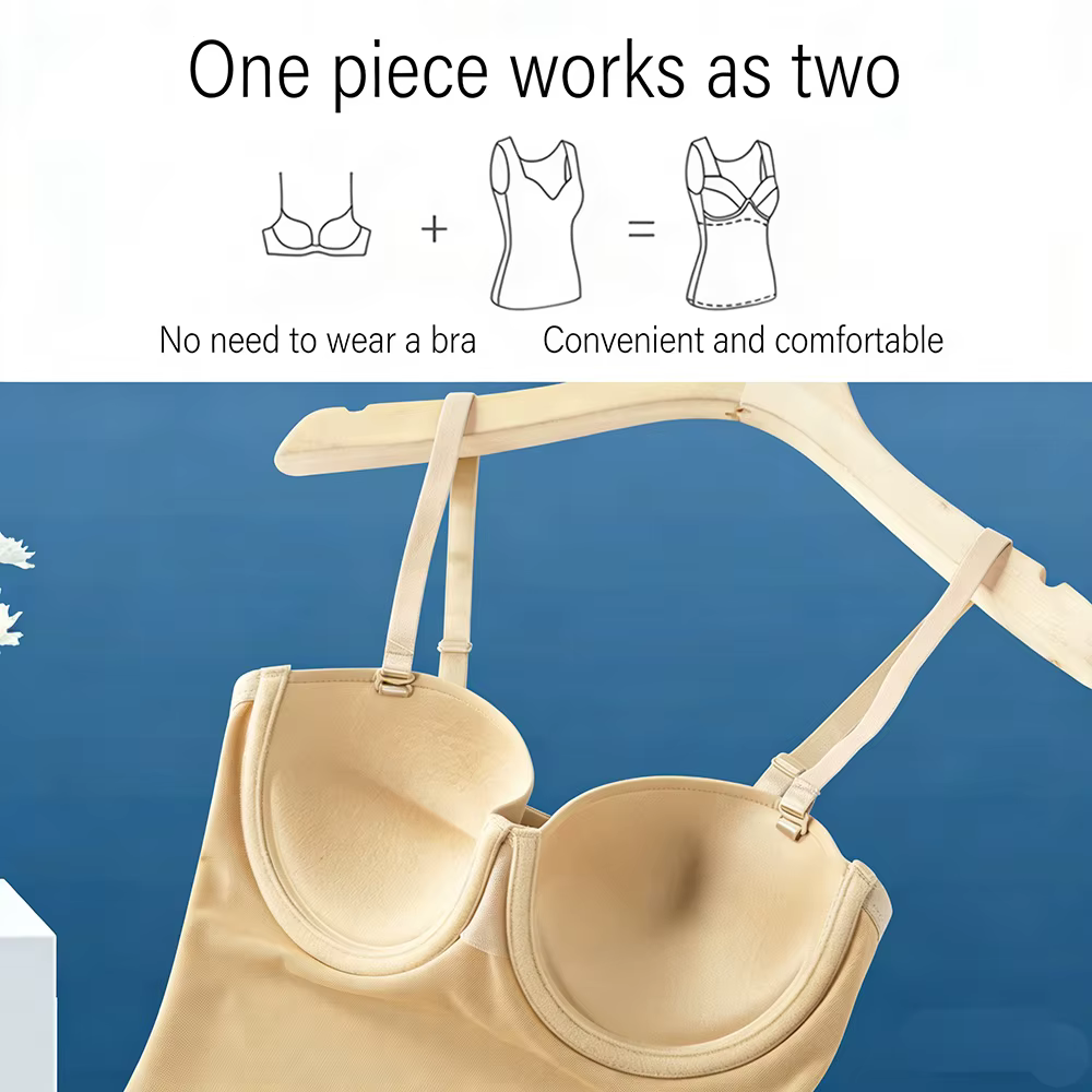 Body sculptant pour femme avec soutien-gorge intégré