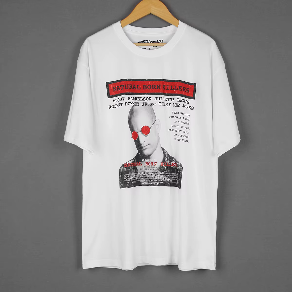 Natural Born Killers T-Shirt 90S affiche de film classique chauffeur de Taxi un horloge Orange blanc vêtements pour hommes chemise à manches courtes