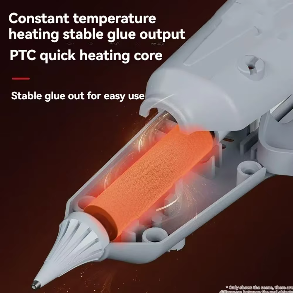Pistolet à colle thermofusible sans fil pour enfants, 3.7V, 1800mAh, chargeur USB, pistolet en Silicone chaud, bâtons de colle de 7mm, anti-fuite et anti-brûlure