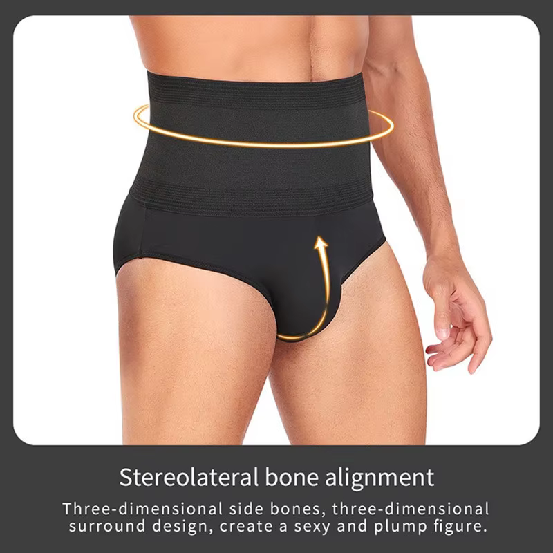 Homme colombien ceintures Shapers slips taille haute hommes culottes minceur