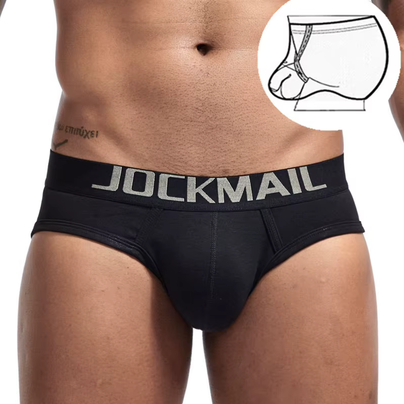 Slip de sport taille basse pour homme, sous-vêtement sexy avec anneau intérieur, short de sport décontracté en coton respirant, culotte grande taille