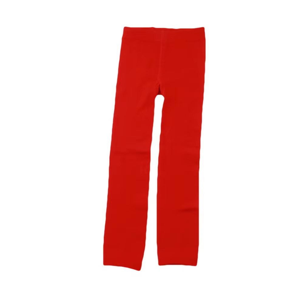 Collants d'hiver doux et extensibles pour filles de 8 à 12 ans, Leggings épais et chauds doublés, confortables, à usage quotidien, collants rouges pour filles