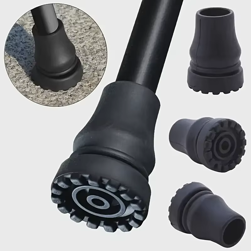 2 ensembles de protège-têtes de canne, têtes de canne de remplacement faciles à installer, adaptées à la plupart des cannes et bâtons de marche