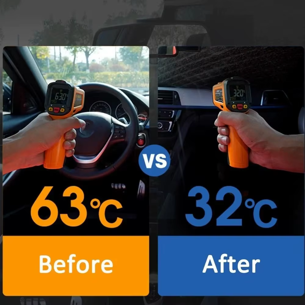 Pare-soleil de voiture, pare-brise avant, colle argentée, résistant aux Uv, pliable, accessoires de protection solaire pour voiture