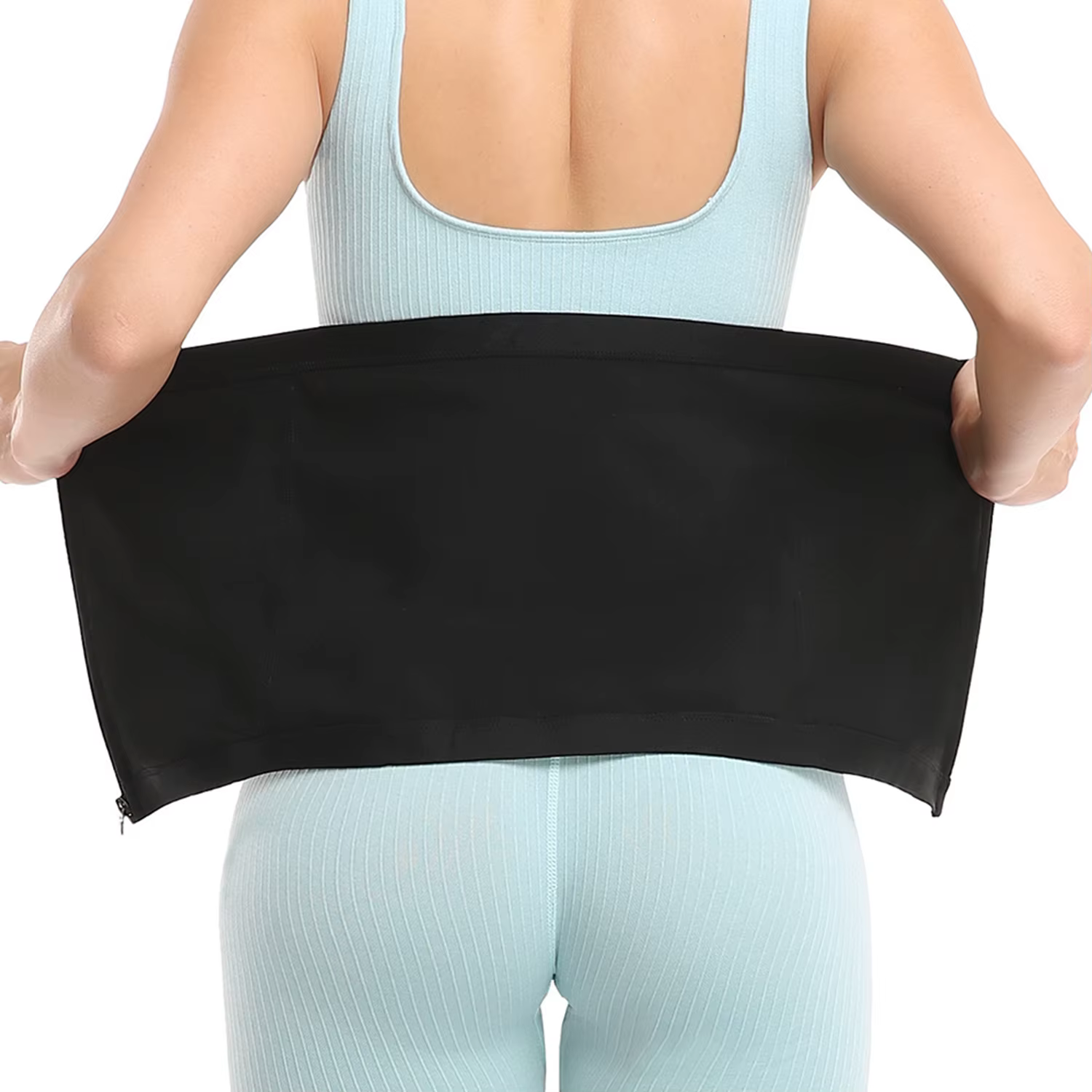 Ceinture amincissante à fermeture éclair