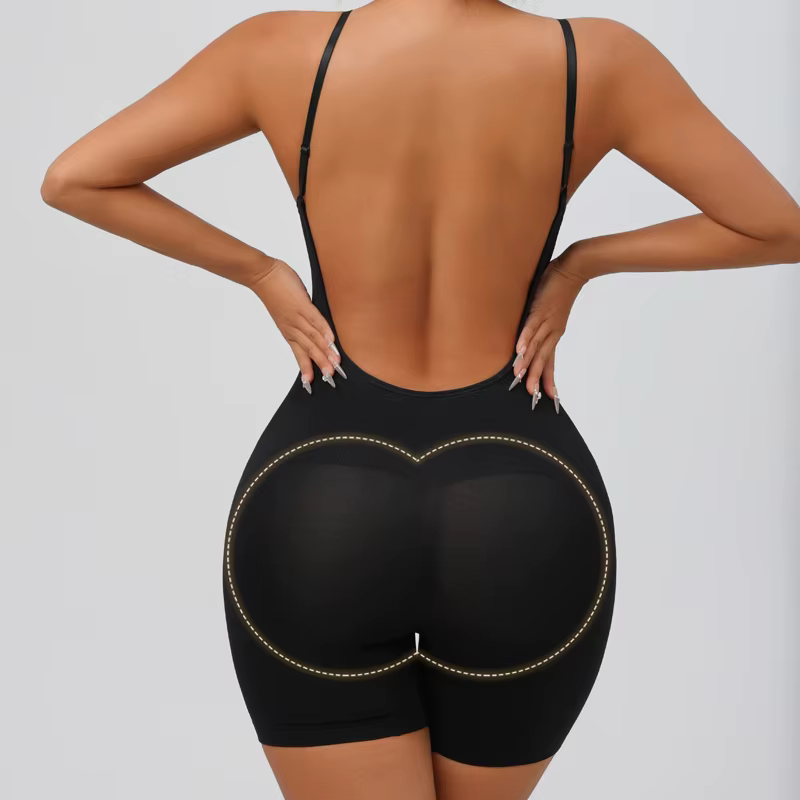 Body dos bas sans couture pour femmes