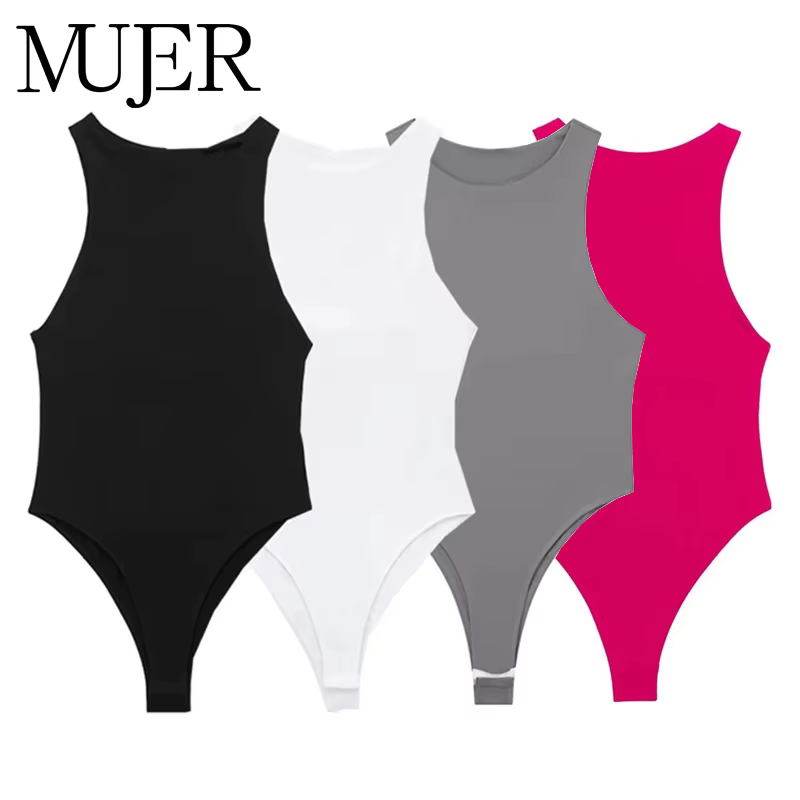 MUJER Body blanc femmes noir Sexy