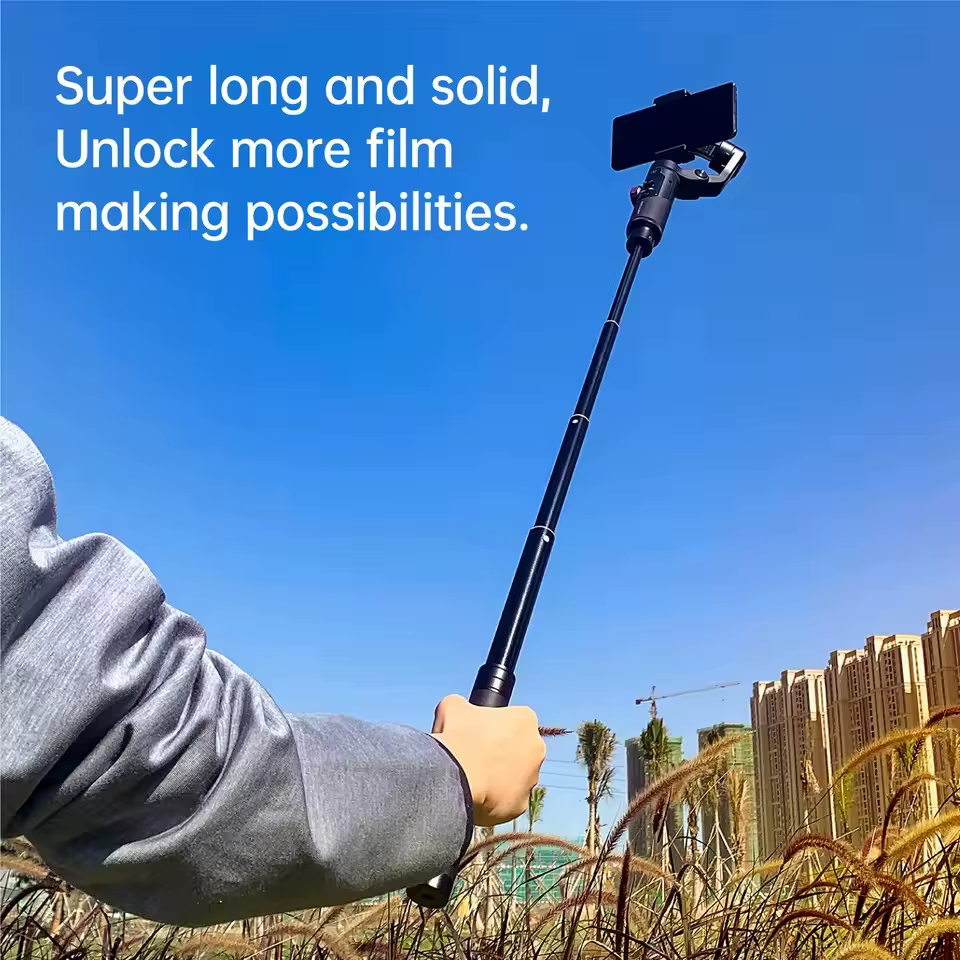 Perche télescopique lisse à 4 sections de 29 pouces, monopode trépied pour DJI OSMO Mobile 2 Gimba, Feiyu Vimble 2 G6 G5