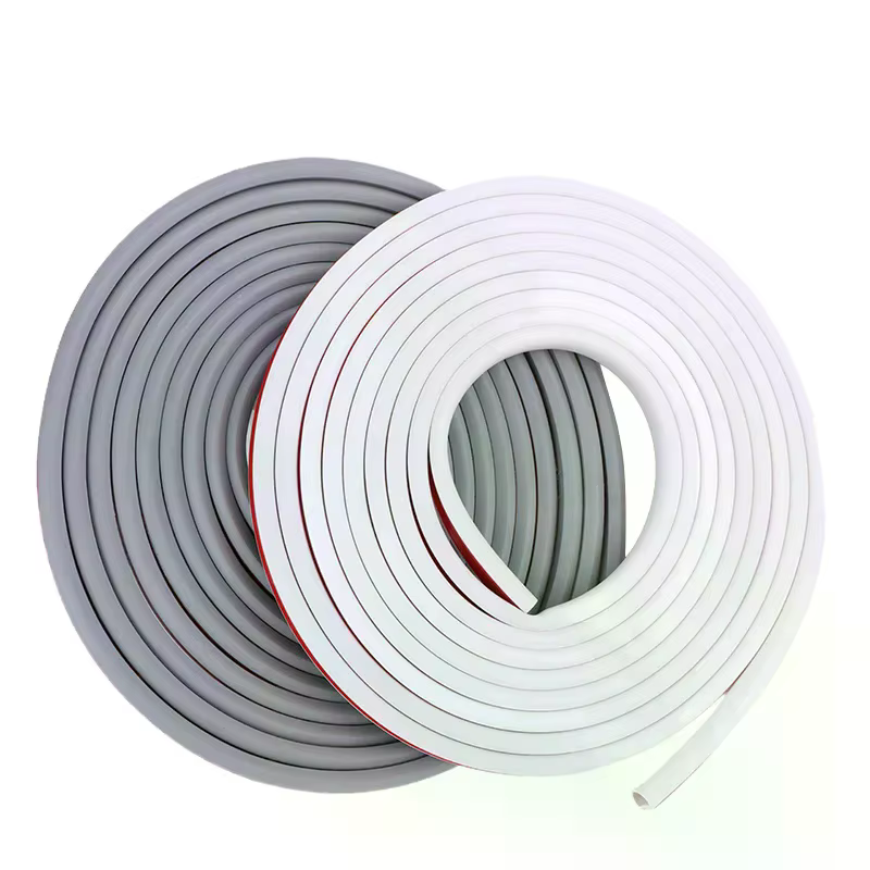 Gaine de couverture de cordon de sol en PVC de 3/5 mètres, protecteurs de câbles de Conduit électrique flexibles, cache-câbles auto-adhésifs