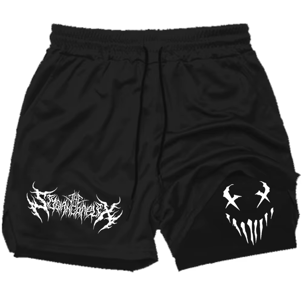 Fury hommes Shorts de course 2 en 1 Double pont Sport Shorts vêtements de Sport Gym Fitness pantalon court entraînement Jogging bas vêtements pour hommes