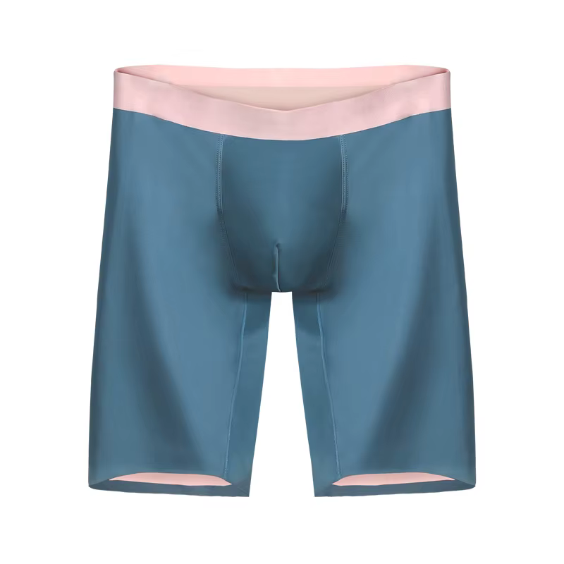 Slips de sport pour hommes, jambes allongées et gros seins, boxeurs antibactériens pour garçons, anti-usure, boxer pour jambes, tête