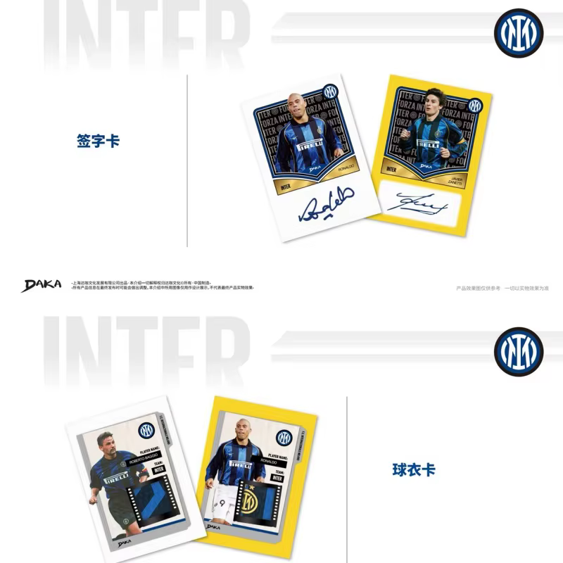 Cartes à collectionner officielles de football Daka 2025-2026 Inter Milan Lautaro Martínez Thuram – Cadeaux de cartes de collection de joueurs de football stars