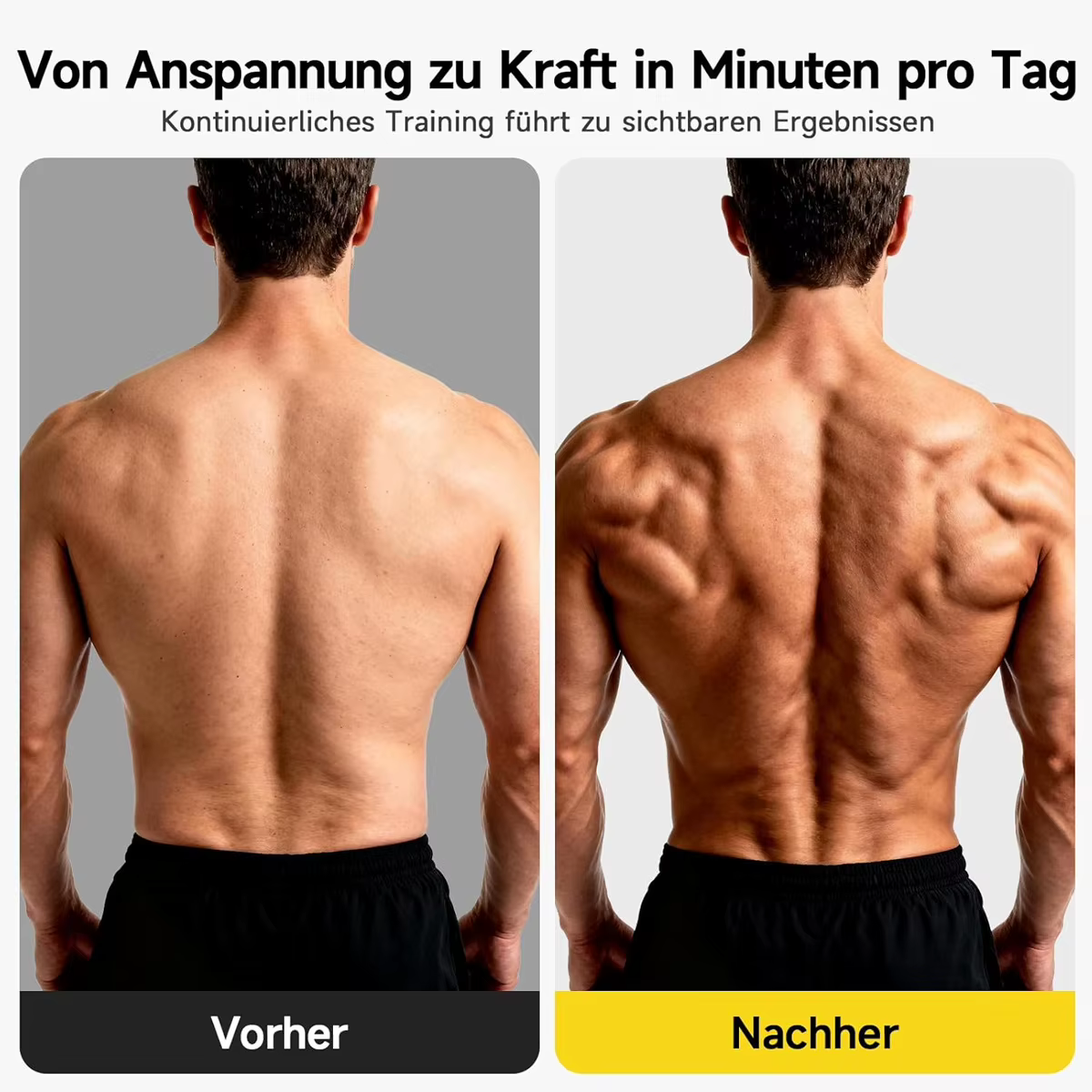 Ceinture Correctrice de Posture avec Stimulateur Musculaire EMS et Masseur Dorsal - Soulagement Ajustable de la Douleur à l'Épaule pour le Bureau et la Maison