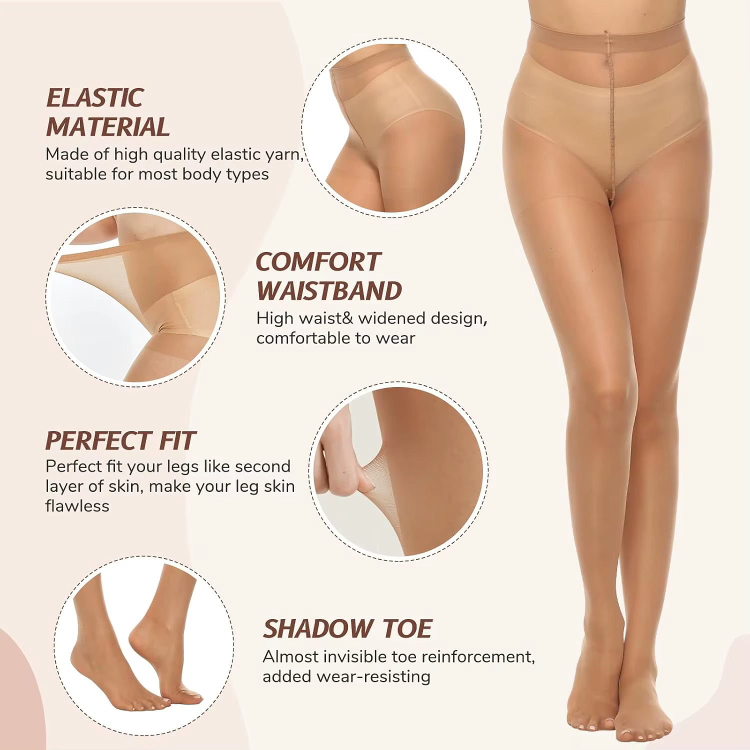 Sexy 0D bas collants Ultra élastiques anti-rayures bas femmes Leggings bas corps Shaper