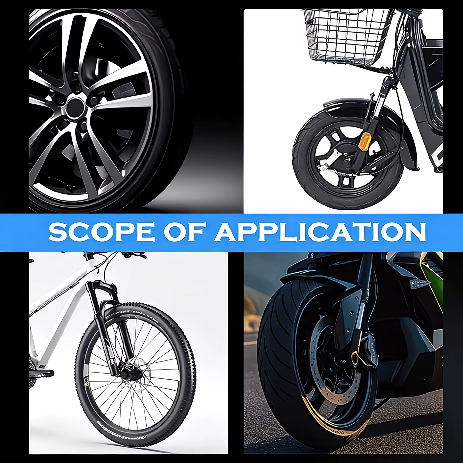 Colle de réparation de pneus haute résistance, imperméable et flexible pour la réparation des chambres à air et des flancs de pneus de voiture, moto et vélo