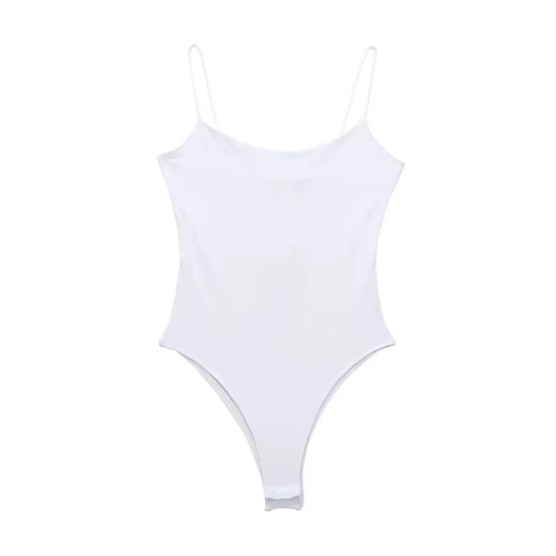 MUJER blanc noir corps femme sans manches serré Body Lingerie Sexy