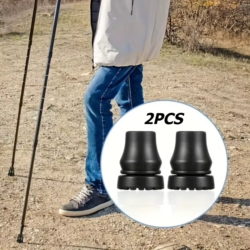 2 ensembles de protège-têtes de canne, têtes de canne de remplacement faciles à installer, adaptées à la plupart des cannes et bâtons de marche