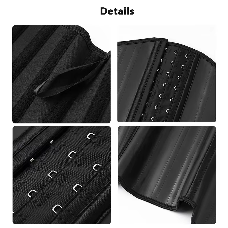 Body Shaper Shapewear femmes 25 os en acier Latex taille formateur Corset