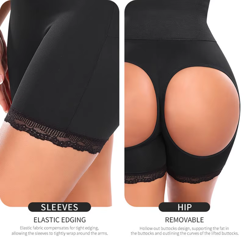 Femmes bout à bout Shapewear classique rehausseur de hanche contrôle culotte sans couture sablier corps façonnage garçon Shorts butin Gainz Shaper